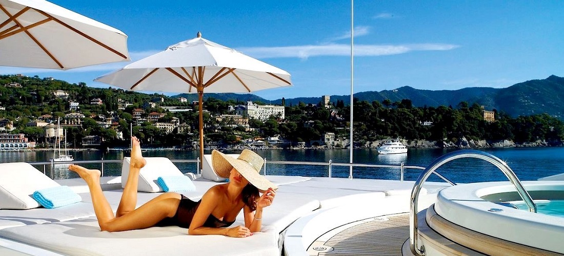 Yacht Off Cap Ferrat